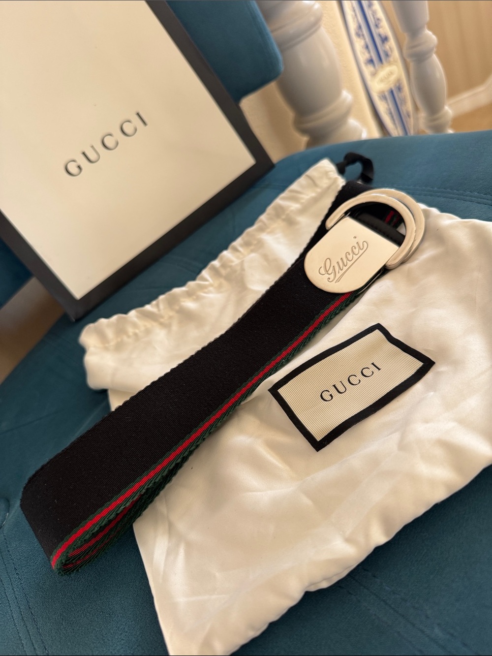 Gucci Logo Web Belt